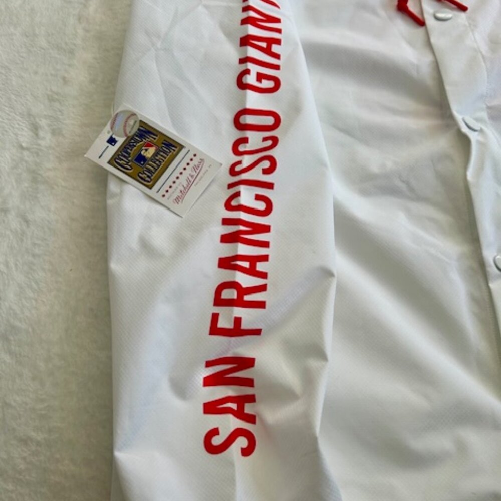 San Francisco Giants Coaches Jacket with Vintage Logo - Picture 2 of 7